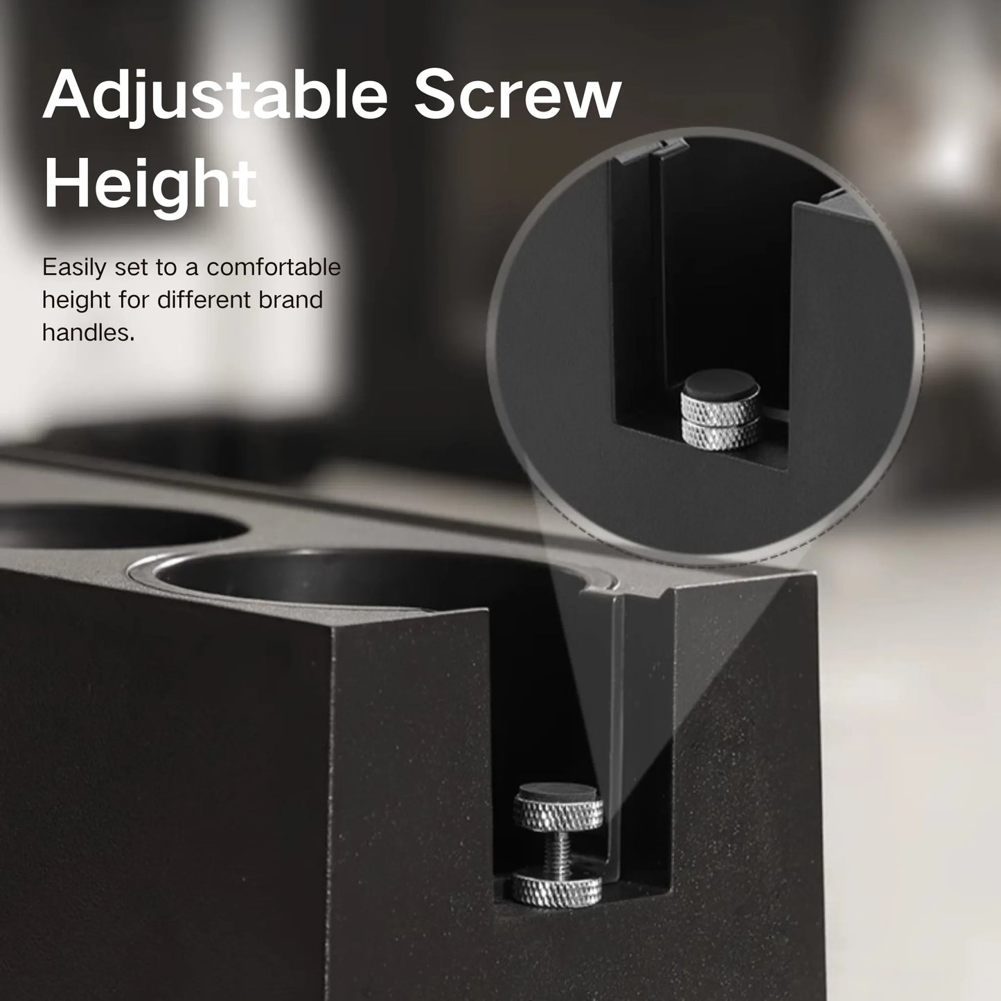 All-in-One Espresso Tamping Station with Storage Drawer