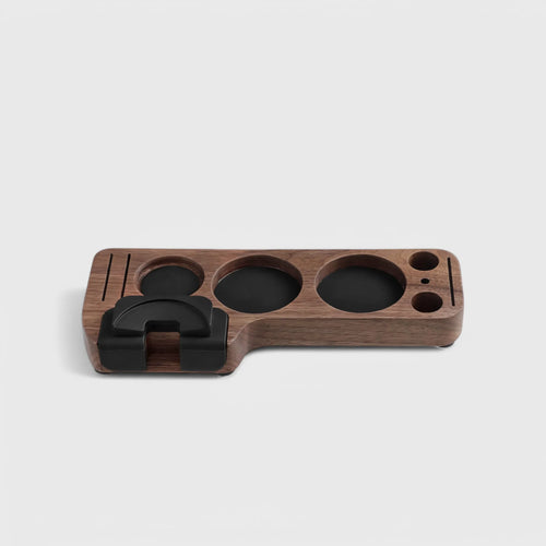 Walnut Espresso Tamping Station