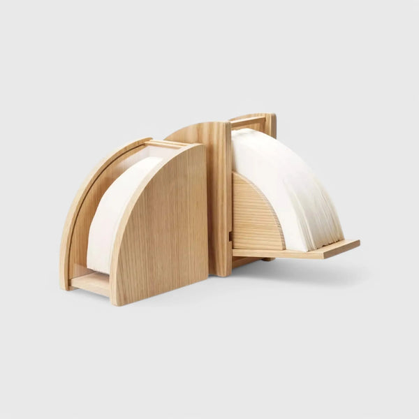 Wood Wedge Coffee Filter Paper Holder - V60 Filters