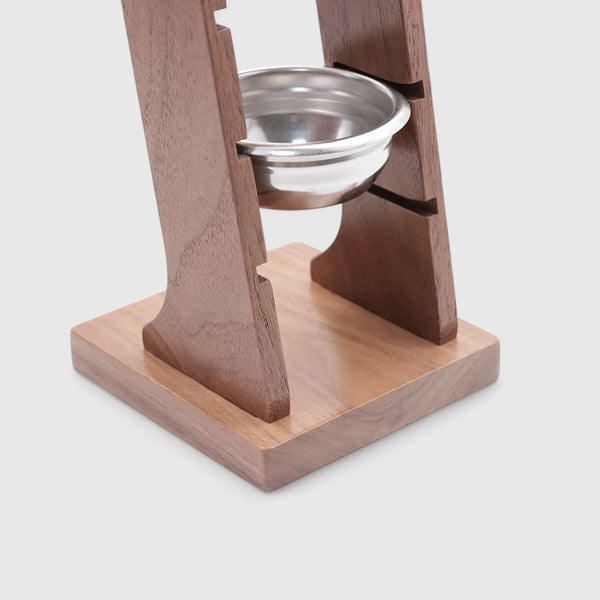 Solid Wood Coffee Basket Holder with 6 Compartments