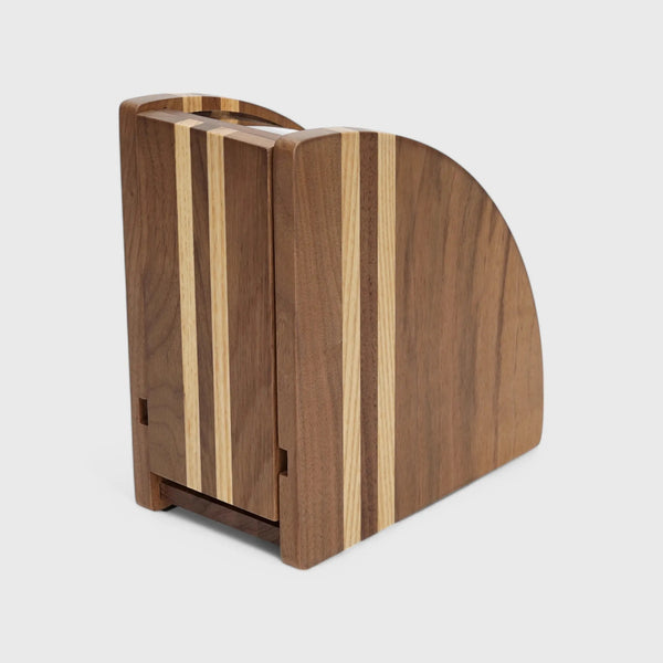 Wood Wedge Coffee Filter Paper Holder - V60 Filters