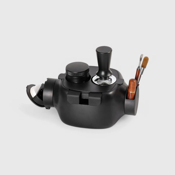 Barista Robot Espresso Tamping Station with Knock Box