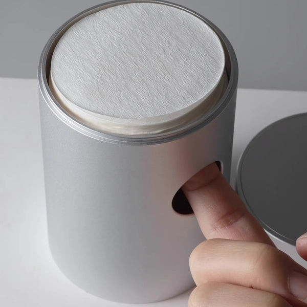 Round Coffee Filter Paper Stand - Aluminium Cylinder