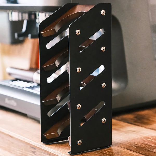 Walnut & Steel Portafilter Basket Holder