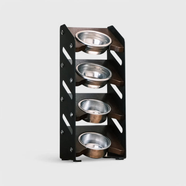Walnut & Steel Portafilter Basket Holder