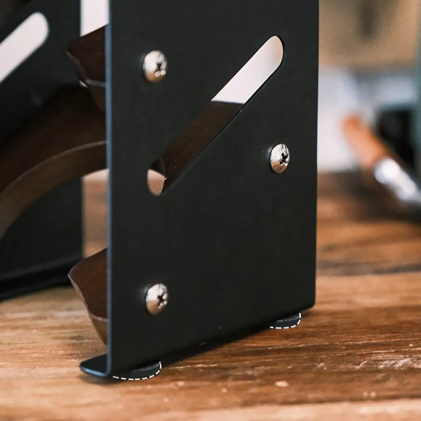 Walnut & Steel Portafilter Basket Holder