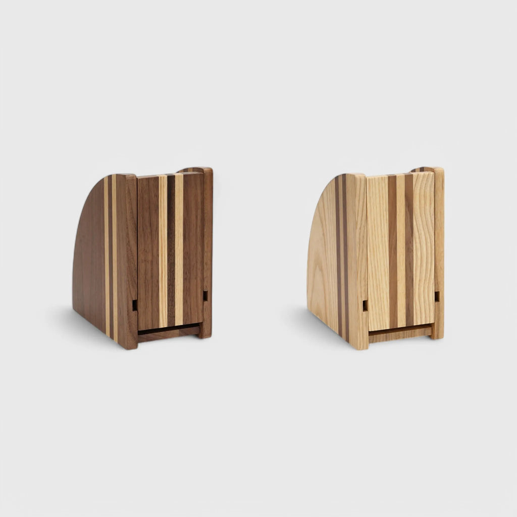 Wood Wedge Coffee Filter Paper Holder - V60 Filters
