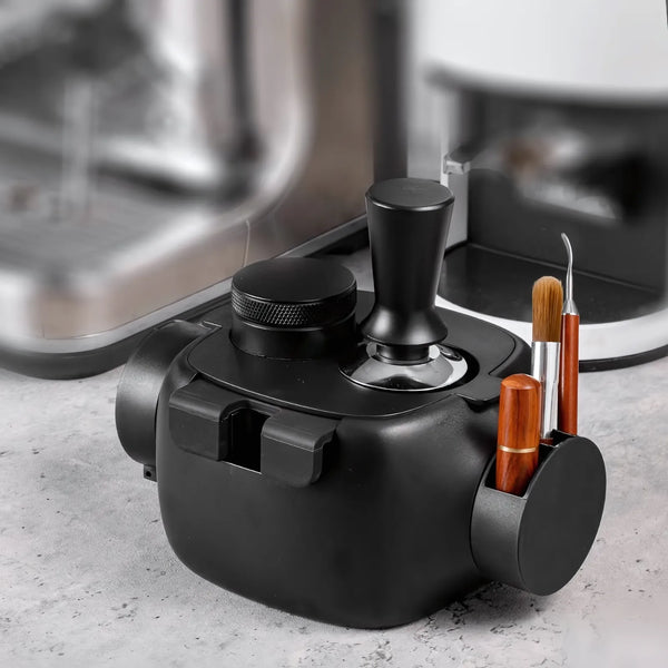 Barista Robot Espresso Tamping Station with Knock Box