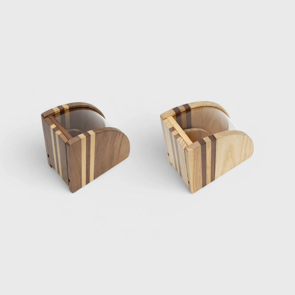 Wood Wedge Coffee Filter Paper Holder - V60 Filters