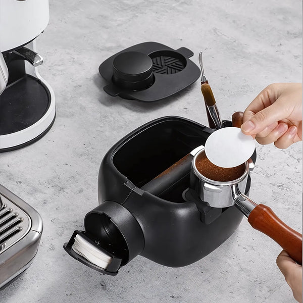 Barista Robot Espresso Tamping Station with Knock Box