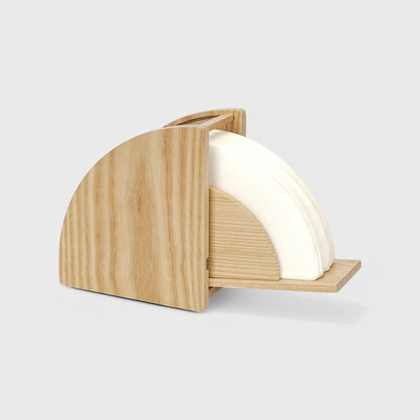 Wood Wedge Coffee Filter Paper Holder - V60 Filters