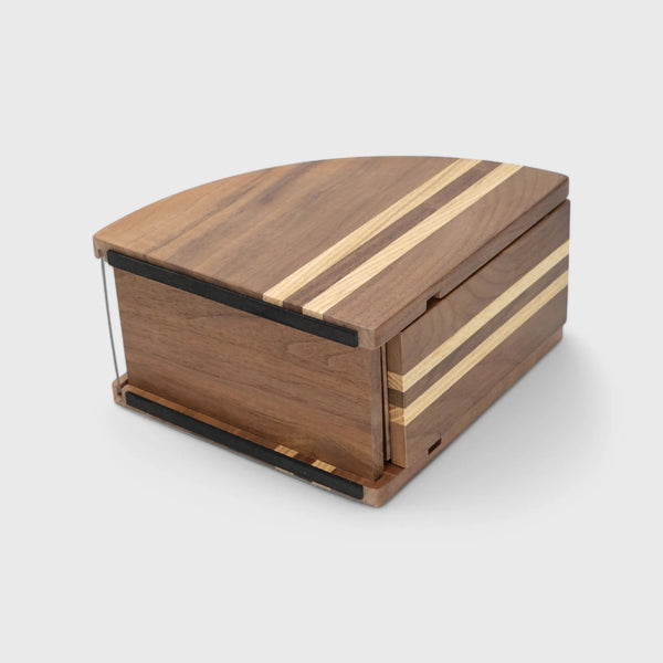 Wood Wedge Coffee Filter Paper Holder - V60 Filters