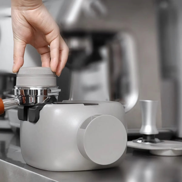 Barista Robot Espresso Tamping Station with Knock Box