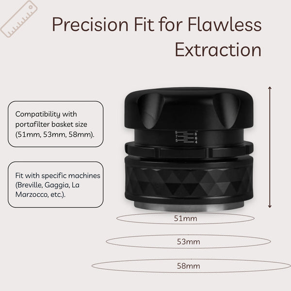 2-in-1 Espresso Tool for Even Tamping and Distribution