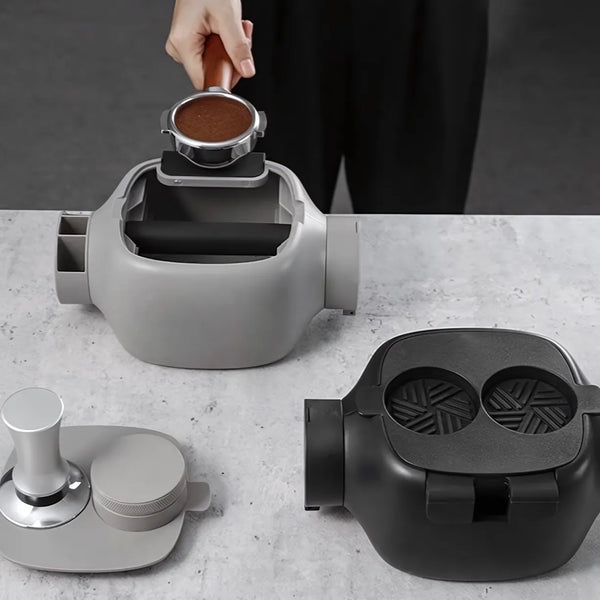 Barista Robot Espresso Tamping Station with Knock Box
