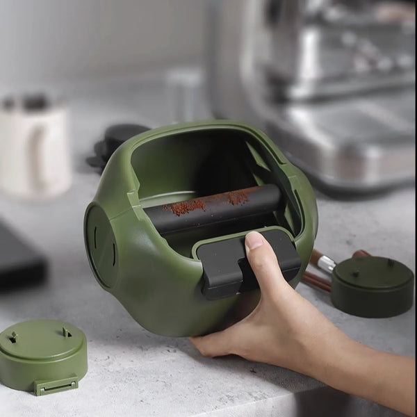 Barista Robot Espresso Tamping Station with Knock Box