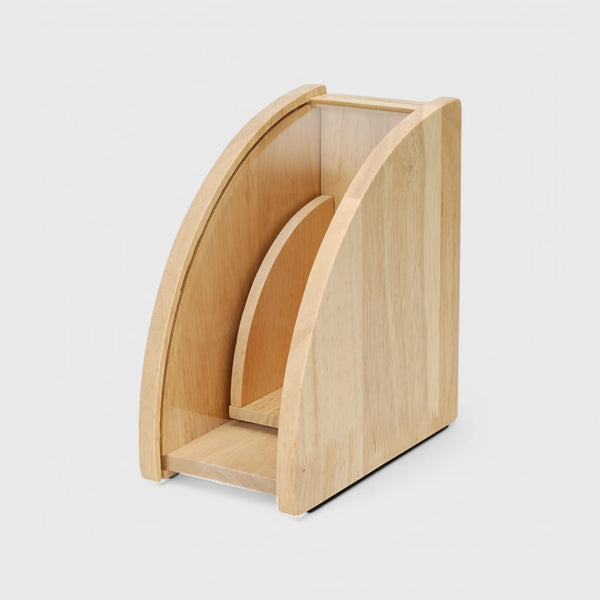 Wood Wedge Coffee Filter Paper Holder - V60 Filters