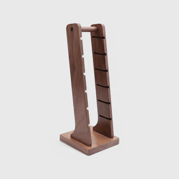 Solid Wood Coffee Basket Holder with 6 Compartments