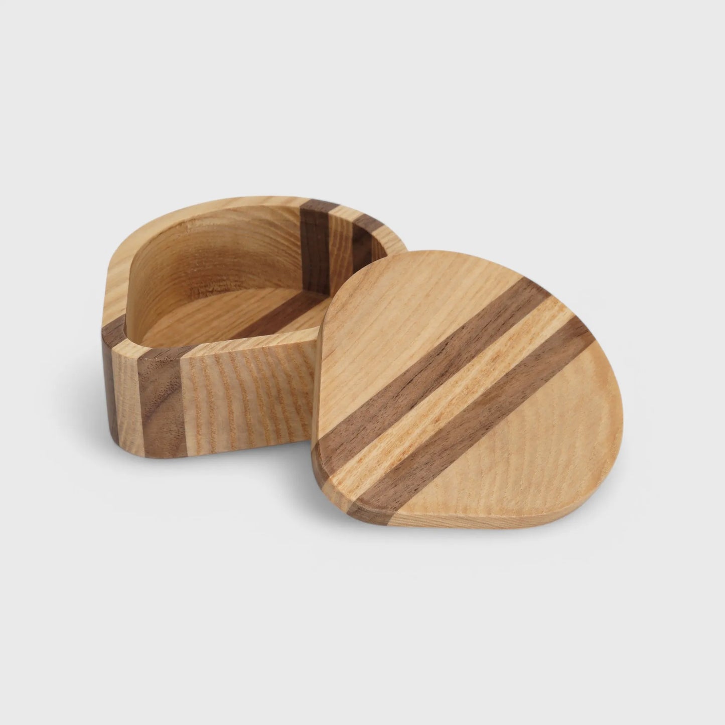 Round Wooden coffee Filter Paper Storage Box