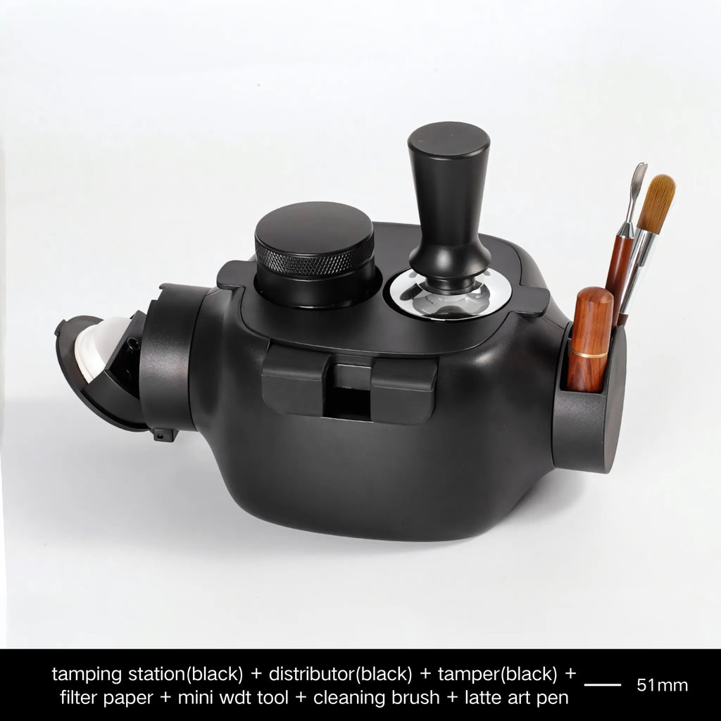 Barista Robot Espresso Tamping Station with Knock Box