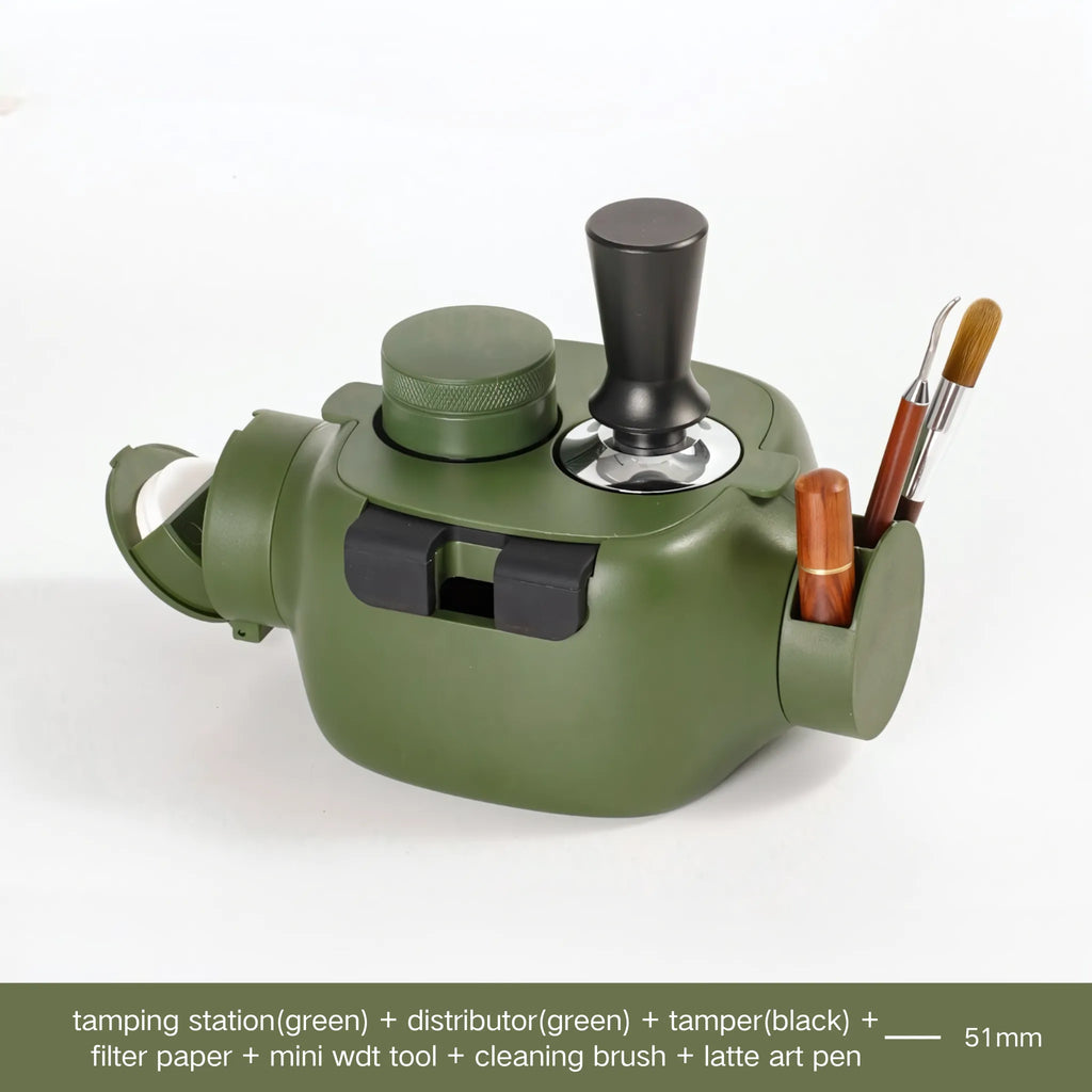 Barista Robot Espresso Tamping Station with Knock Box