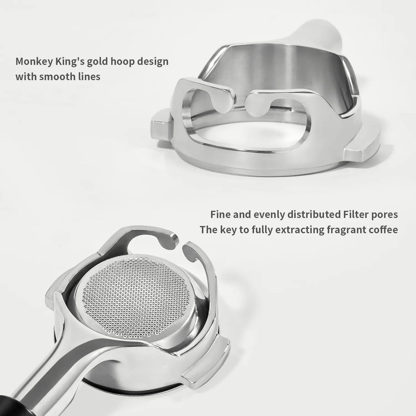 Bottomless Portafilter – 58mm Open-Style Handle