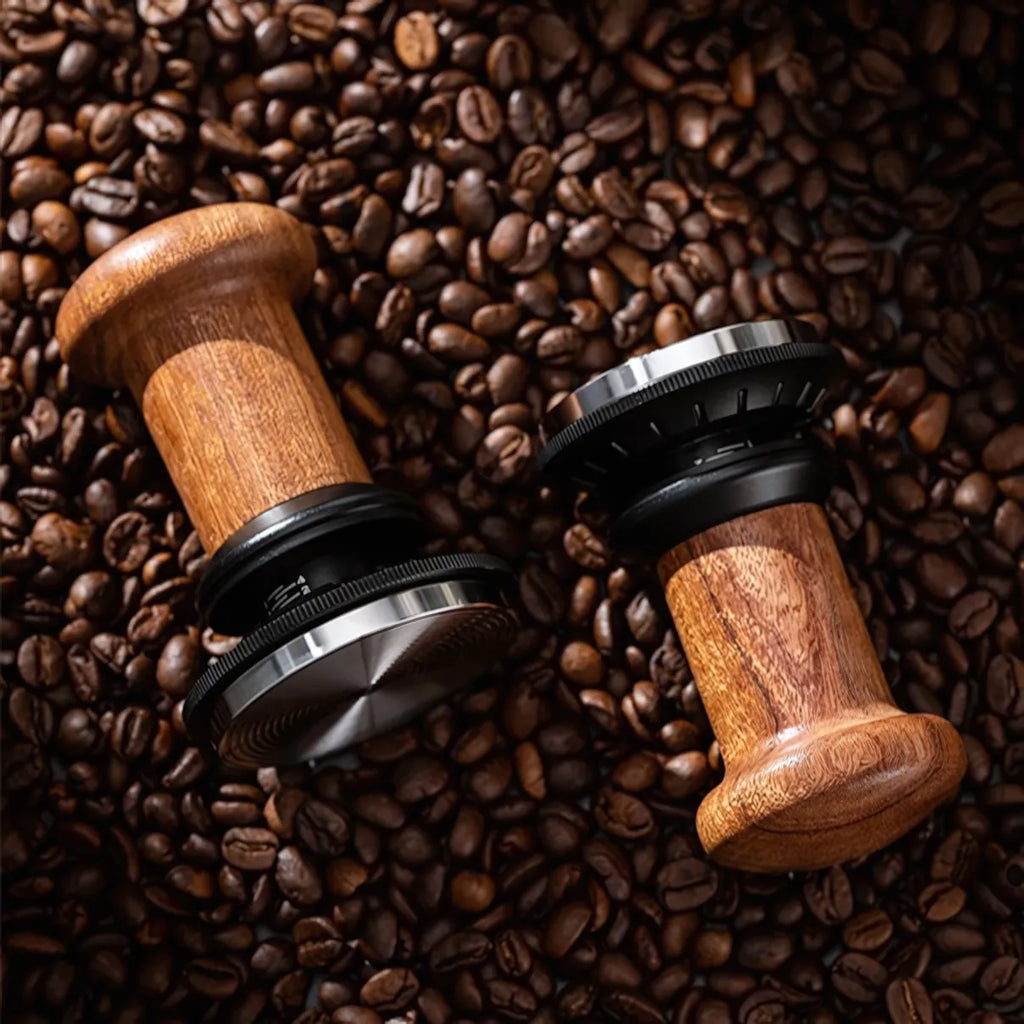 Calibrated Espresso Tamper with Adjustable Depth and 30lb Spring Pressure