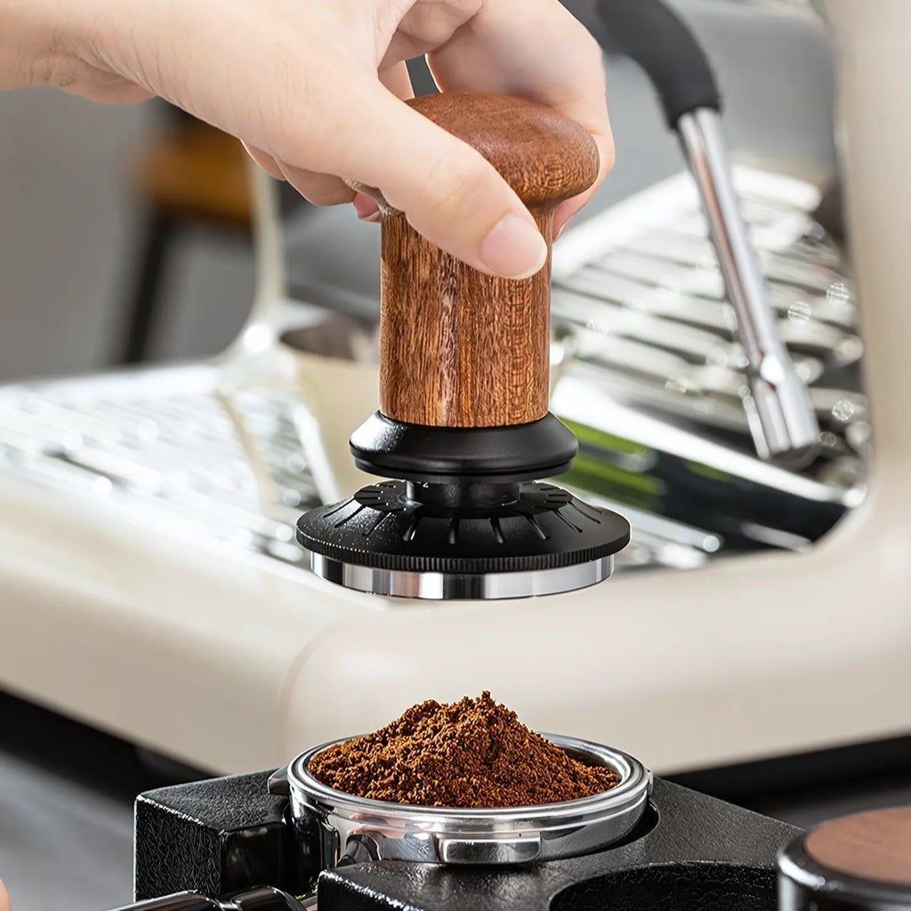 Calibrated Espresso Tamper with Adjustable Depth and 30lb Spring Pressure