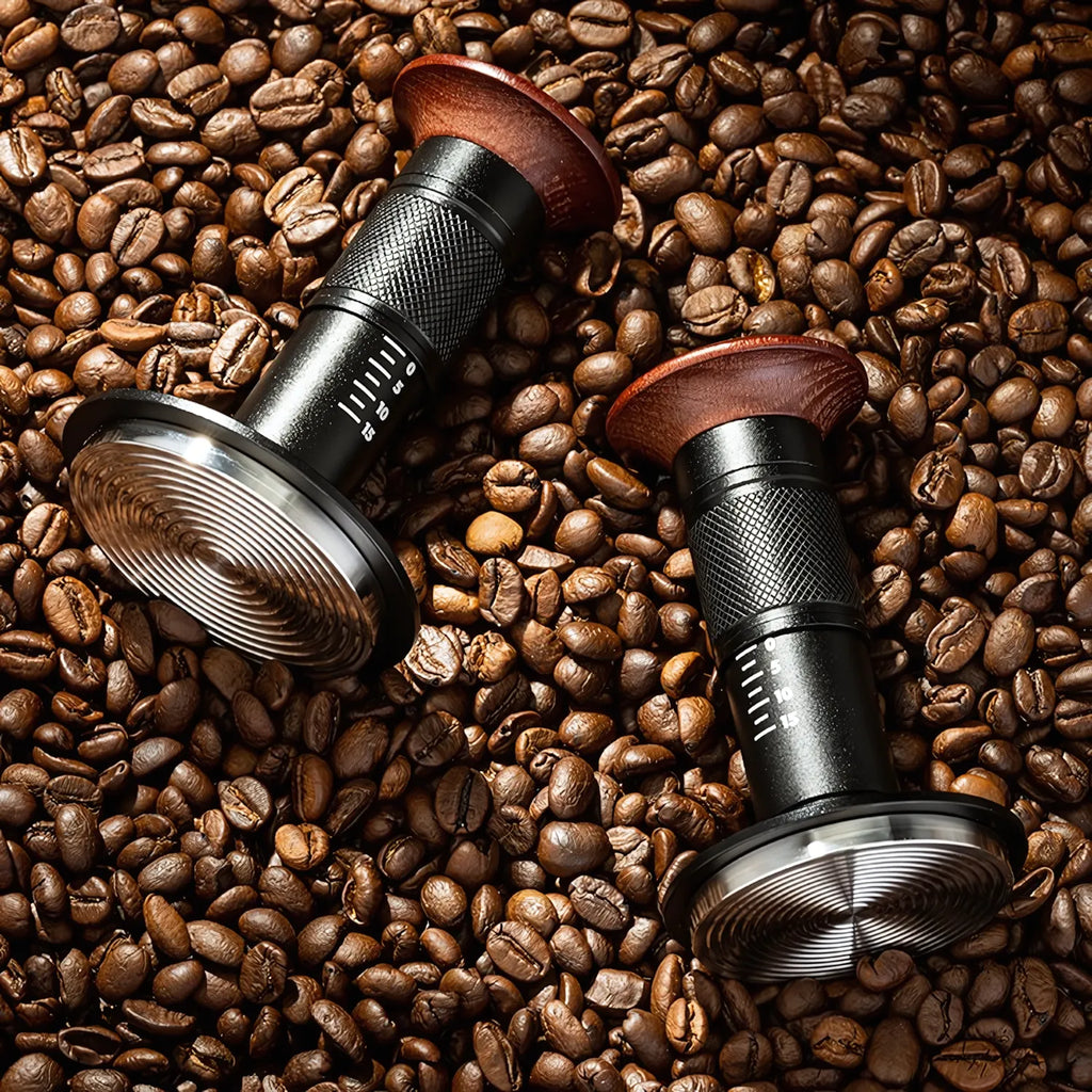 Calibrated Espresso Tamper with Wood Handle