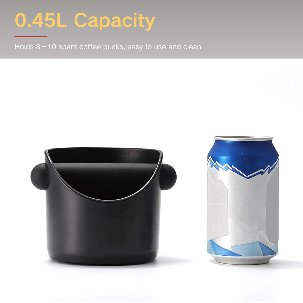 Compact Espresso Knock Box – 0.45L ABS Coffee Waste Bin
