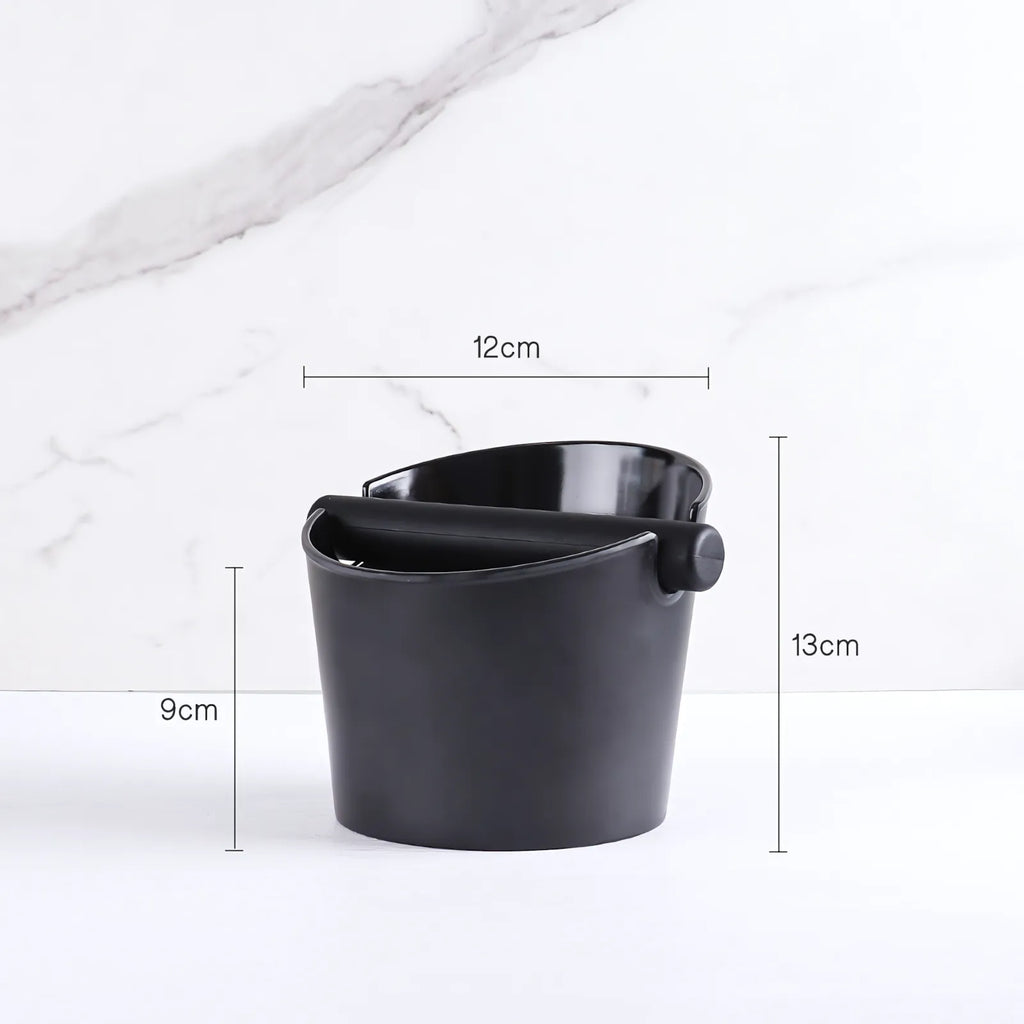 Knock Box Compact Compact Espresso Knock Box 0.45L – Anti-Slip ABS Coffee Grounds ...