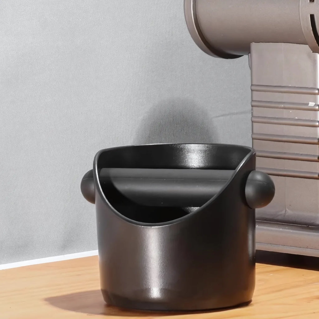 Knock Box Compact Compact Espresso Knock Box 0.45L – Anti-Slip ABS Coffee Grounds ...