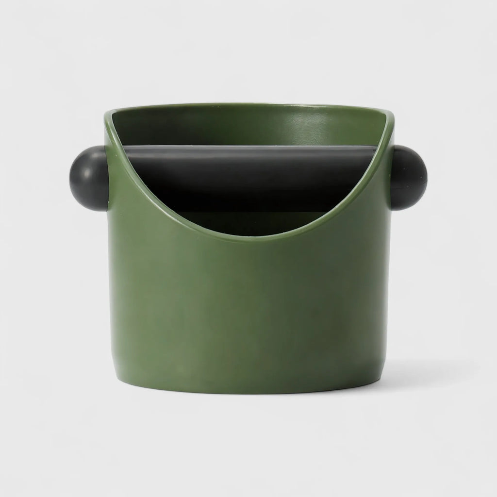 Knock Box Compact Compact Espresso Knock Box 0.45L – Anti-Slip ABS Coffee Grounds ...