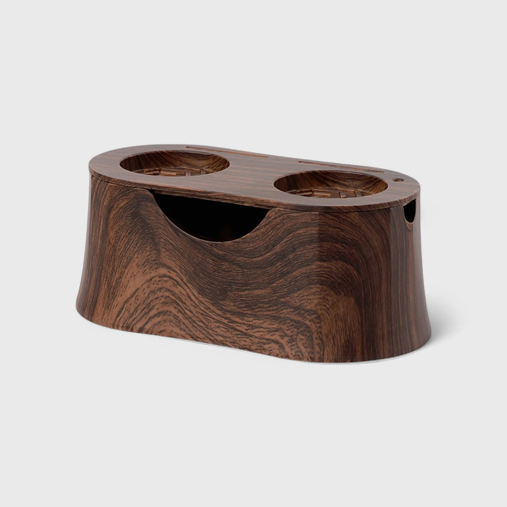 Compact Espresso Tamping Station with Knock Box