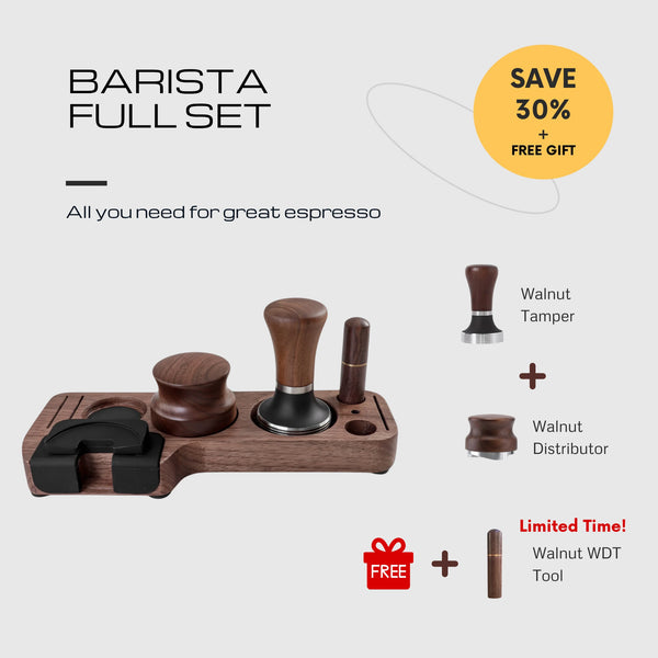Walnut Espresso Tamping Station
