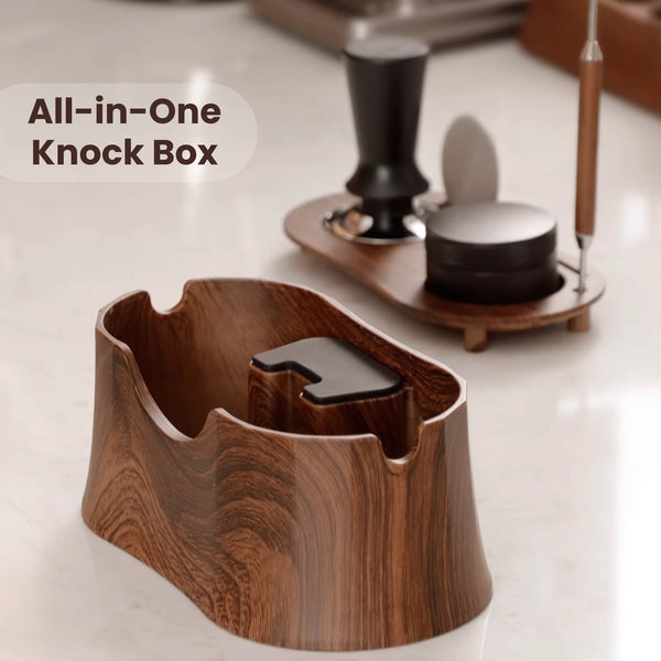 Tamping Station with Knock Box