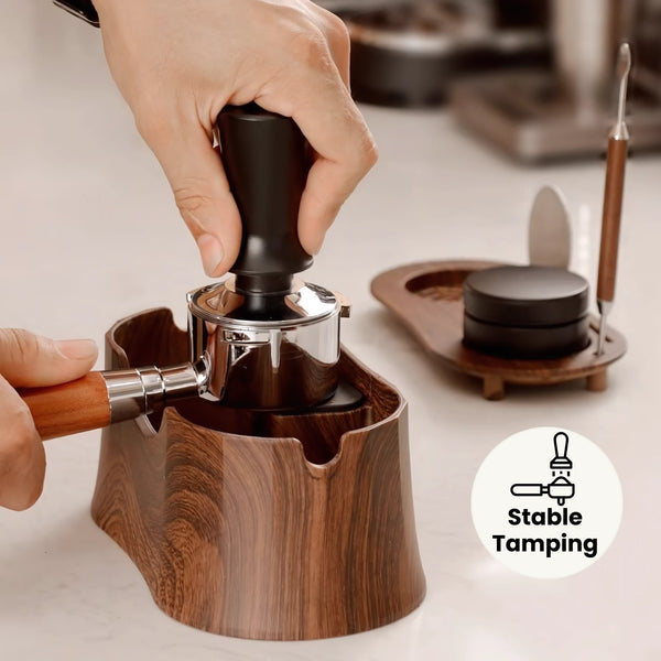 Tamping Station with Knock Box