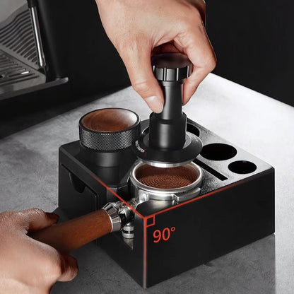 Multi-Function Espresso Tamping Station with Filter Drawer