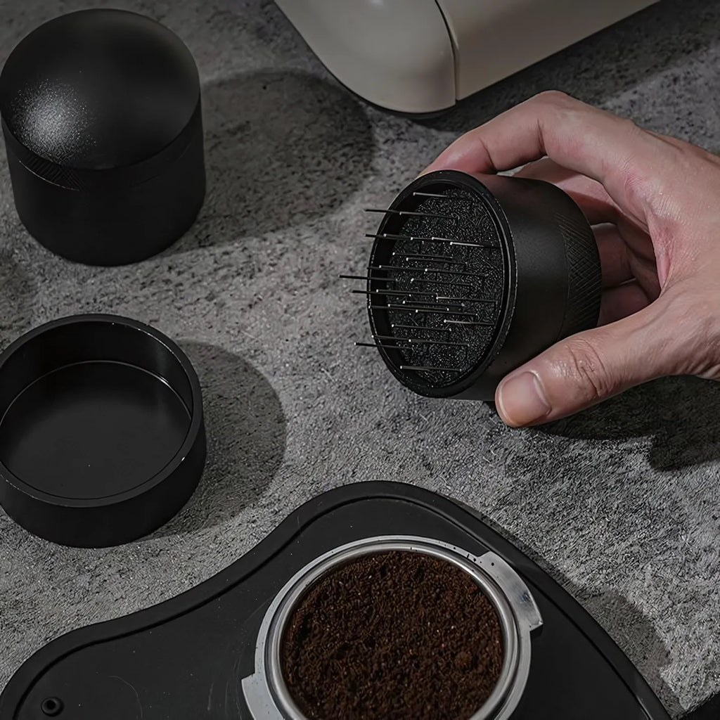 Precision Espresso WDT Tool – Rotating Coffee Distributor with Base