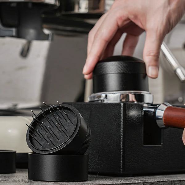 Precision Espresso WDT Tool – Rotating Coffee Distributor with Base